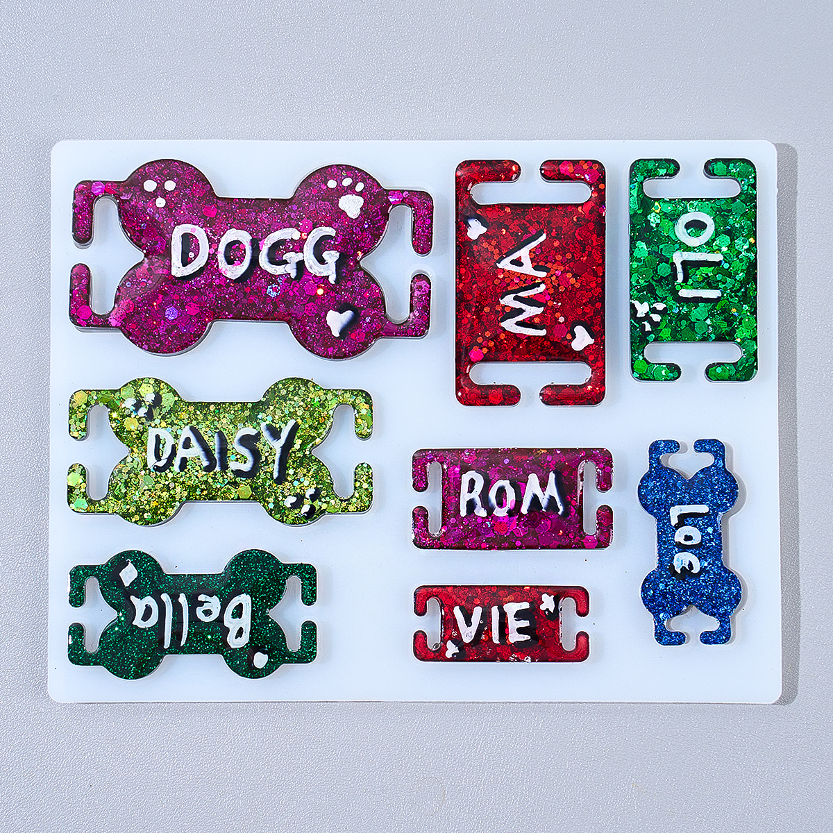 DIY Cat Dog ID Tag Silicone Mo - Name Necklace Custom recension och pris