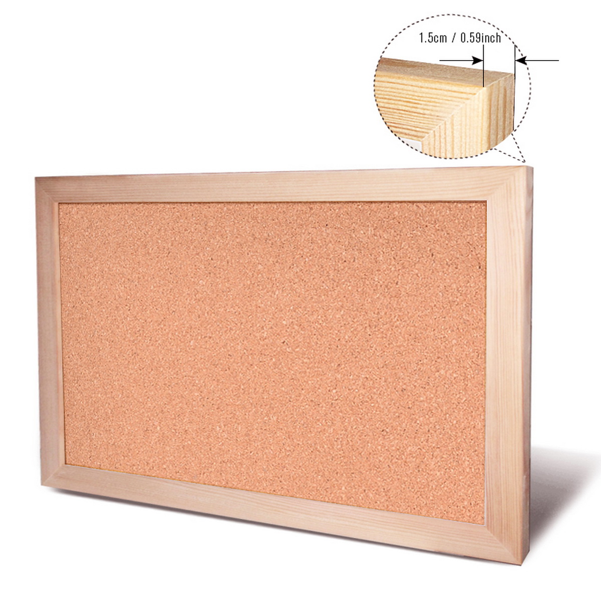 Vintage Pine Wood Frame Cork B - Engraved Wood Frame recension och pris