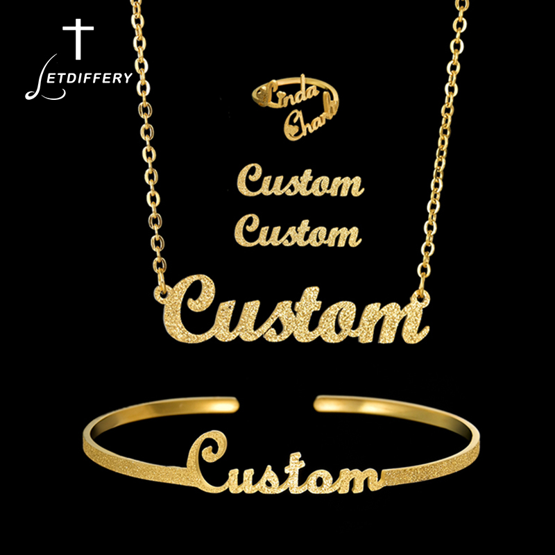Letdiffery Custom Name Jewelry - Initial Ring Custom recension och pris