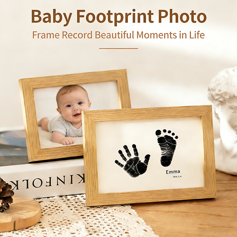 Diy Wooden Baby Pet Paw Print  - Engraved Wood Frame recension och pris
