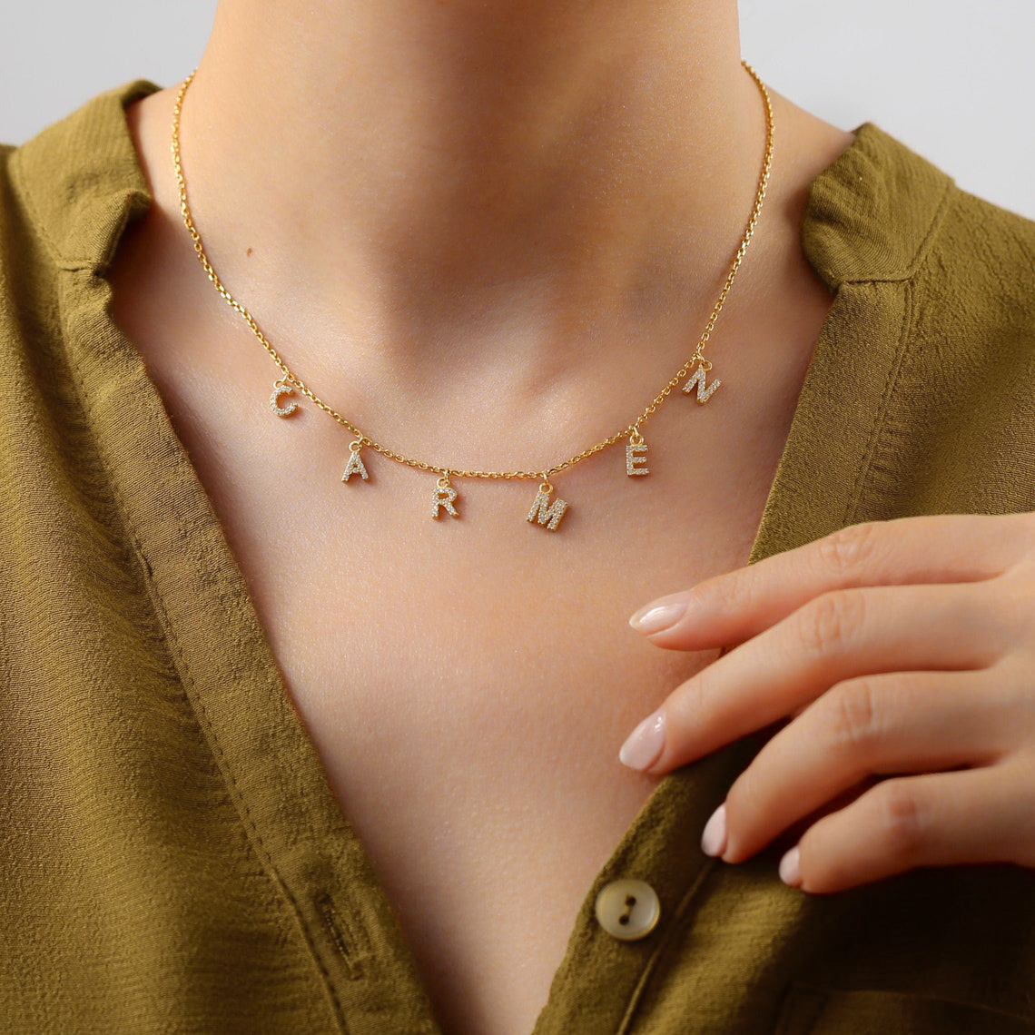Custom Personalized Name Neckl - Name Necklace Custom recension och pris