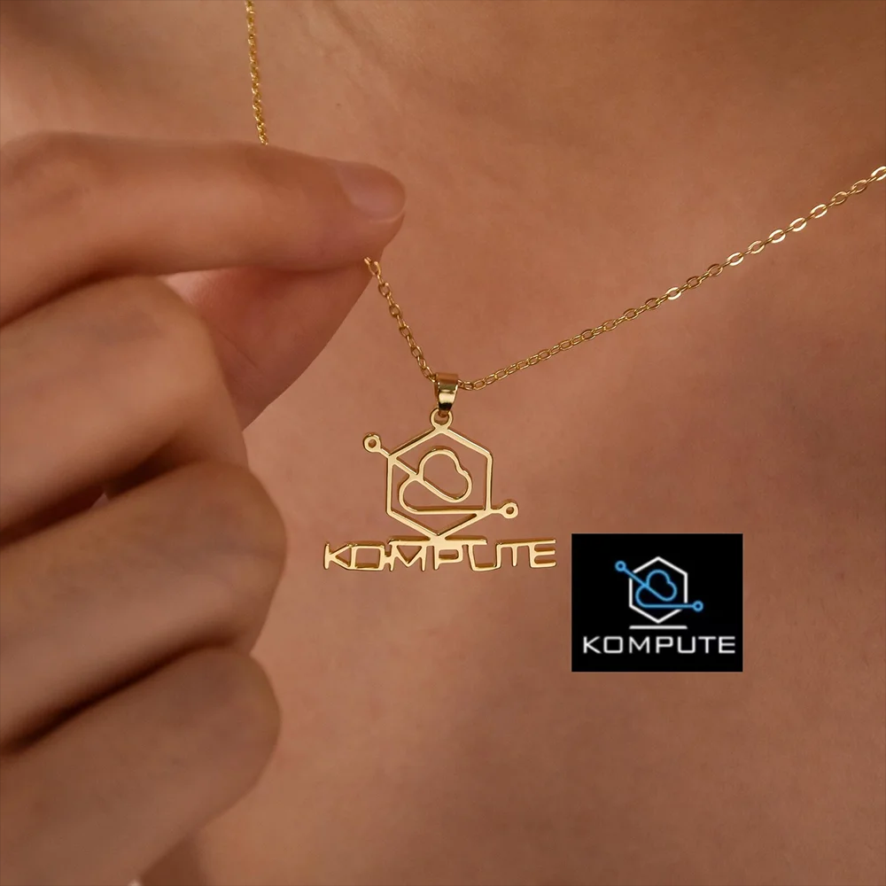 Custom Company Logo Necklace P - Name Necklace Custom recension och pris
