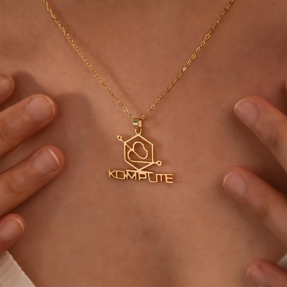 Custom Company Logo Necklace P - Name Necklace Custom recension och pris