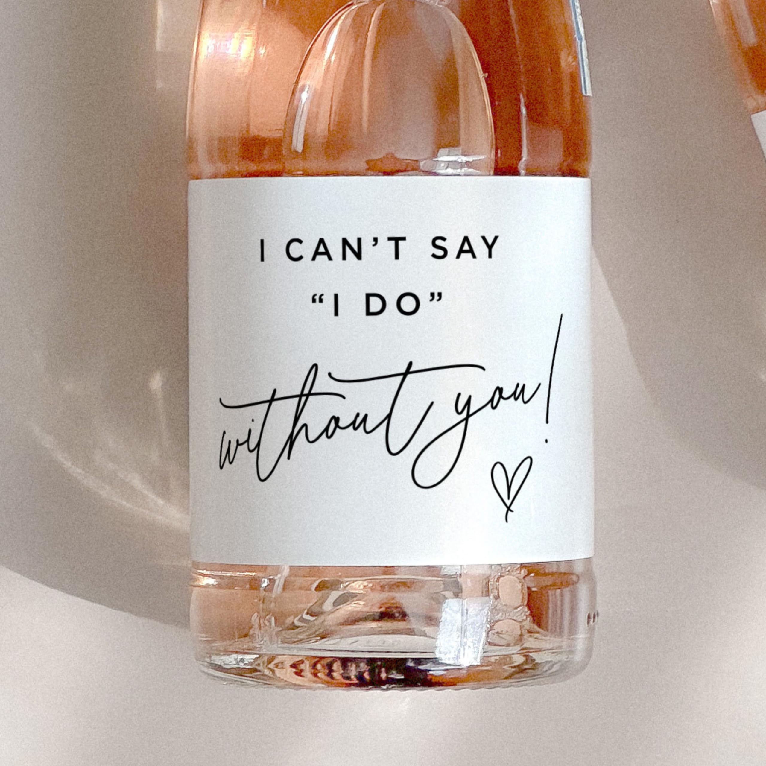 Bridesmaid Proposal Mini Champ - Personalised Candle Label recension och pris