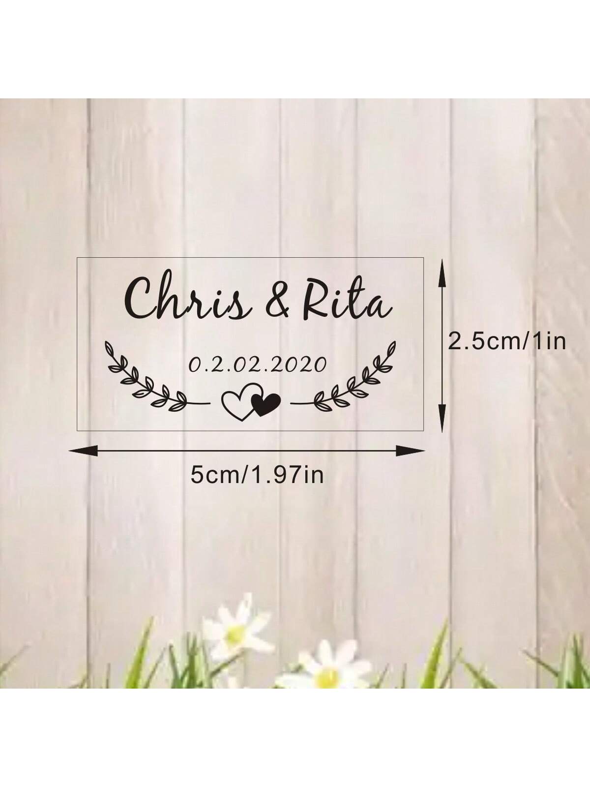 100 Wedding Bubble Tags Bubble - Personalised Candle Label recension och pris