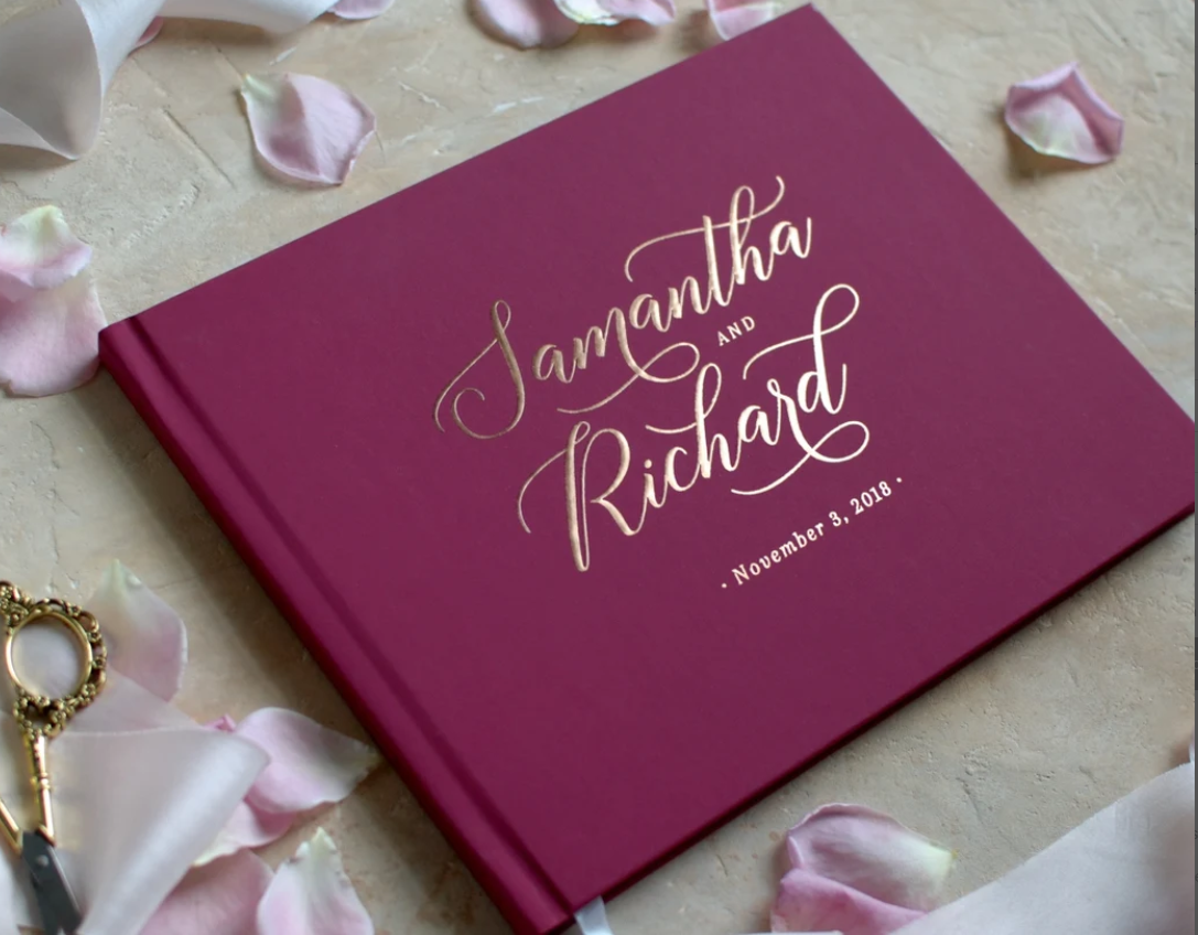 Custom Wedding Guest Book Pers - Custom Photo Book recension och pris