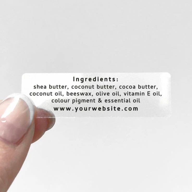 Custom Transparent Sticker Per - Personalised Candle Label recension och pris