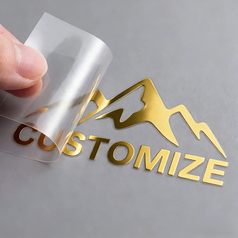 Shiny Gold Stickers Custom Log - Personalised Candle Label recension och pris