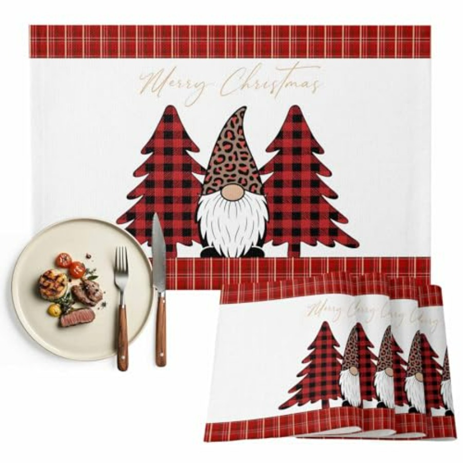 Set of 4 Winter Christmas Tree - Family Tree Print recension och pris