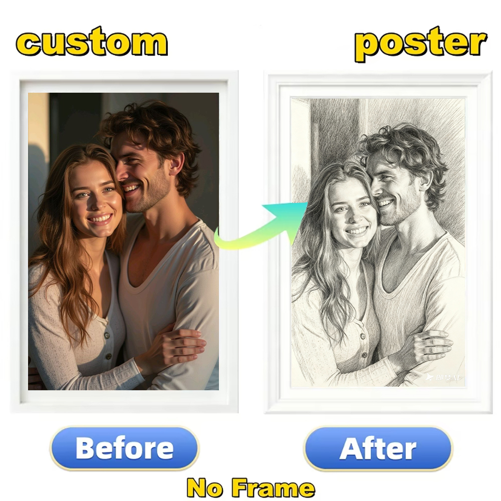 Custom photos to black and whi - Pet Portrait Custom recension och pris