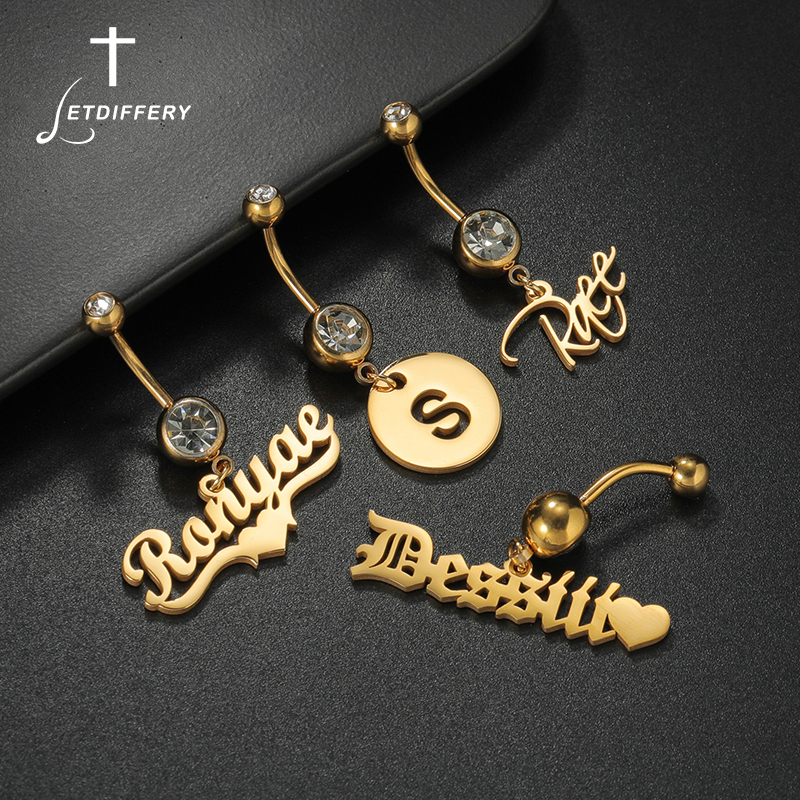 Letdiffery Custom Name Belly B - Initial Ring Custom recension och pris