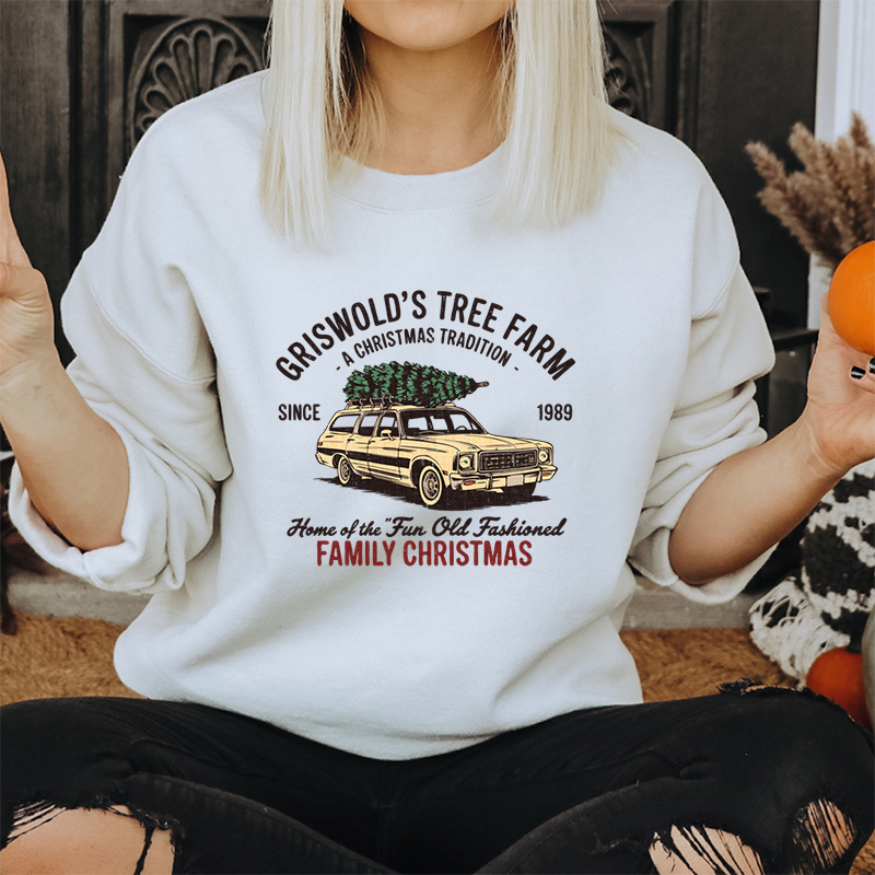 Family Christmas Tree Farm Gra - Family Tree Print recension och pris