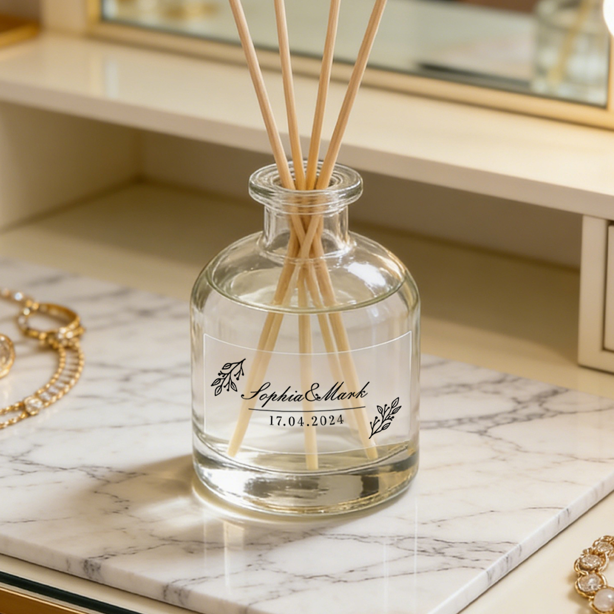 30-300Pcs Custom Wedding Stick - Personalised Candle Label recension och pris