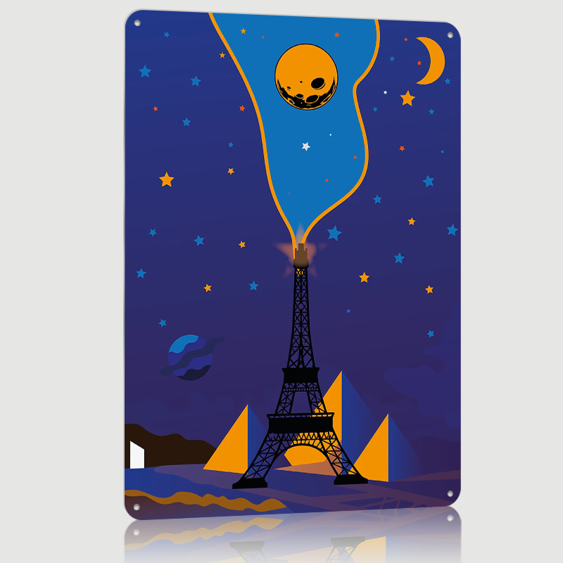Eiffel Tower Night Sky Poster  - Custom Night Sky recension och pris