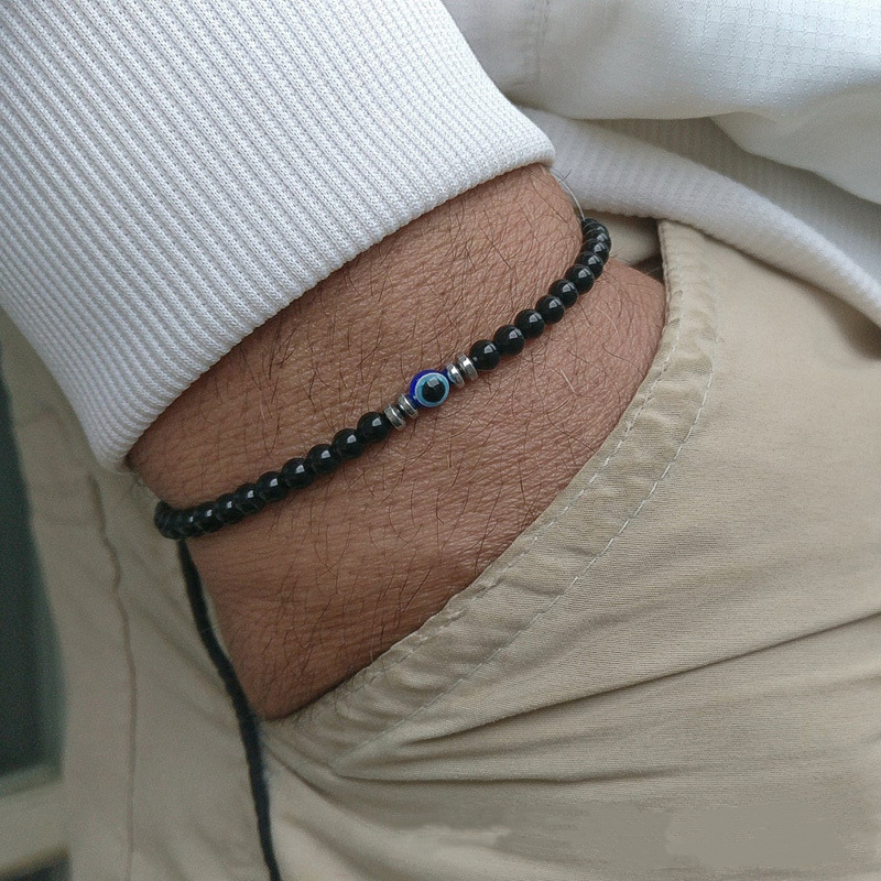 Trendy 4mm Obsidian Hematite N - Coordinates Bracelet recension och pris