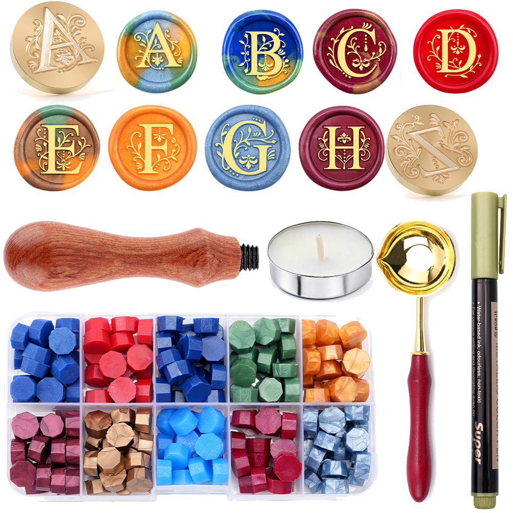 Alphabet Wax Seal Stamp Set -  - Wax Seal Letter Kit recension och pris