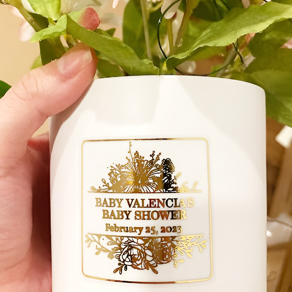 50 sheets Personalized Wedding - Personalised Candle Label recension och pris