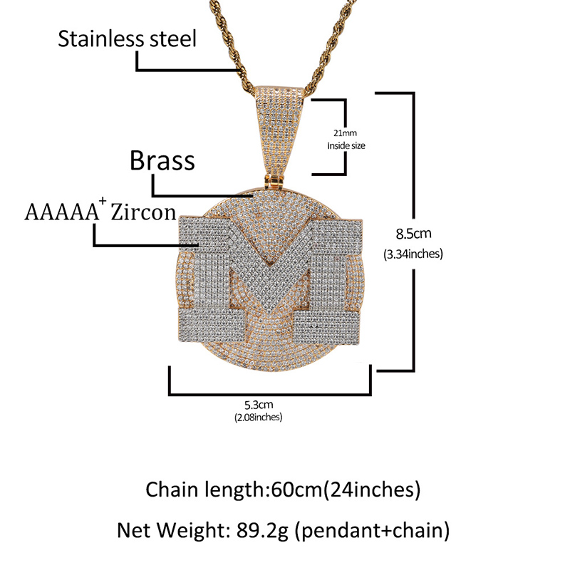 Custom Personality Big Letter  - Name Necklace Custom recension och pris