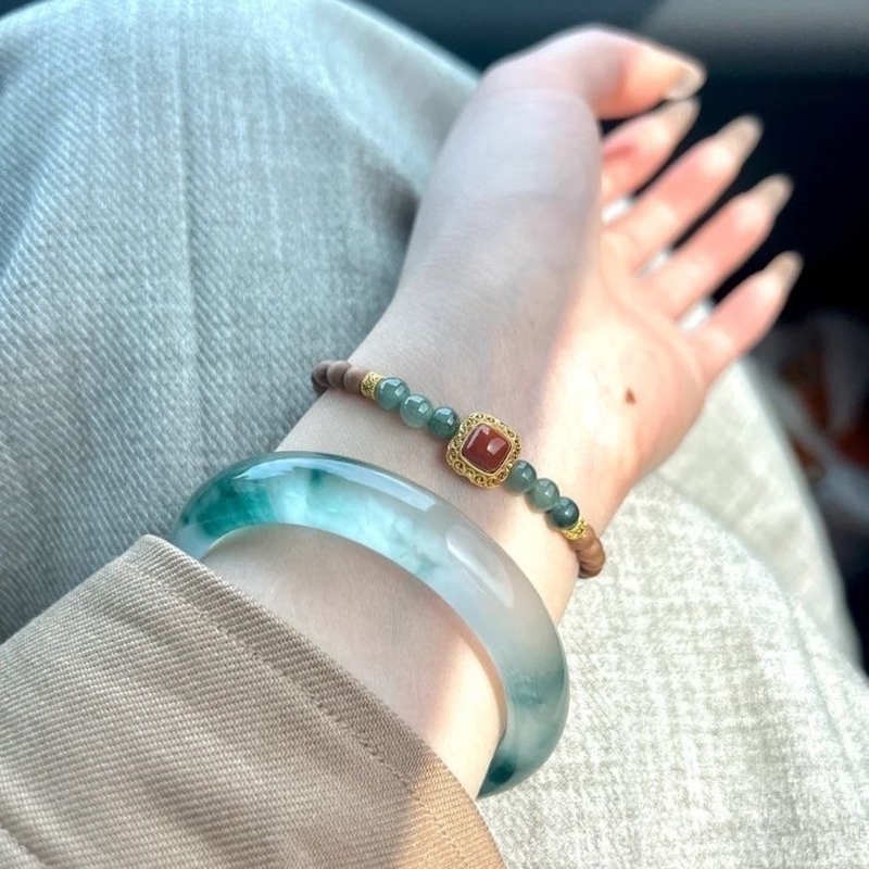 Natural jadeite bracelet ice g - Coordinates Bracelet recension och pris