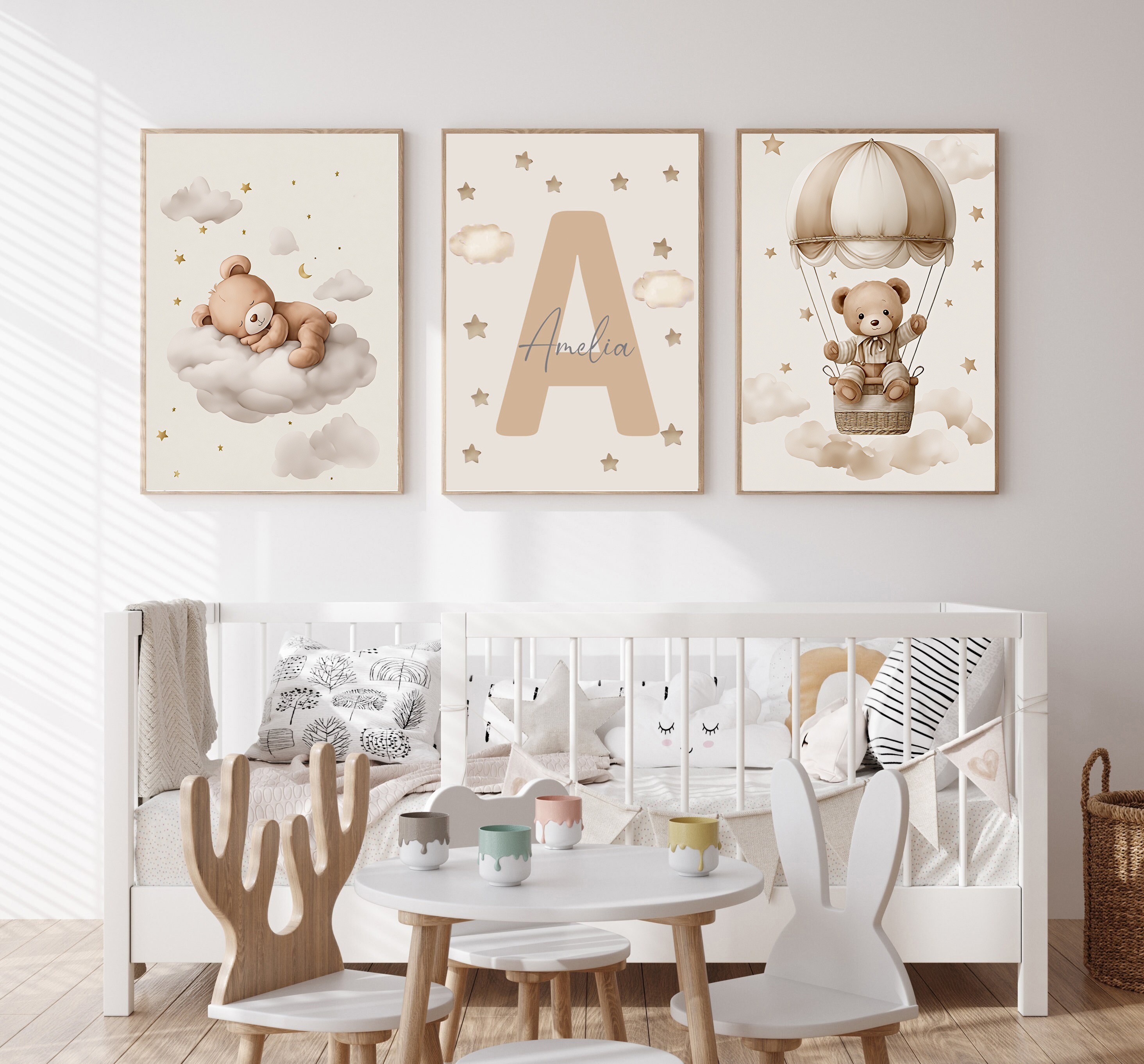 3pcs/set Bohemian Teddy Bear A - Personalized Name Box recension och pris